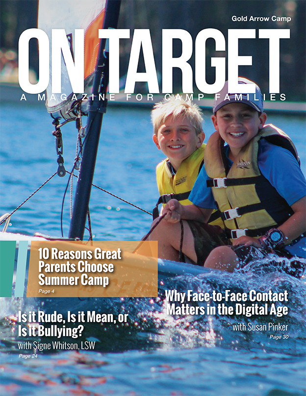The Cover of the parenting magazine On Target